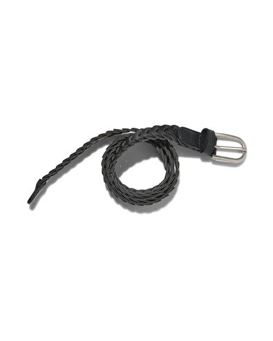 gevlochten dames riem 2cm zwart