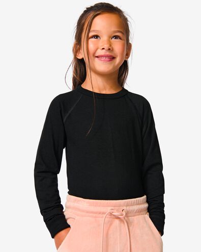 kinder thermo t-shirt zwart