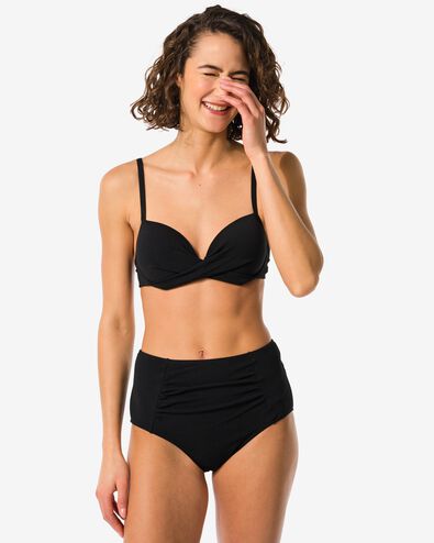 dames bikinibroekje control hoge taille zwart