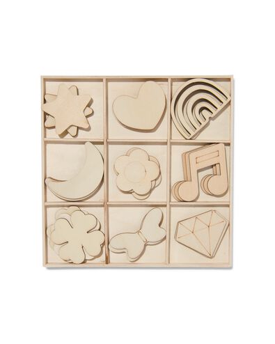 figuren hout - 27 stuks