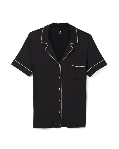 damesnachtshirt viscose zwart