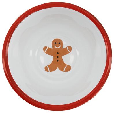 kinder kerstservies emaille schaal &Oslash;13.5x7