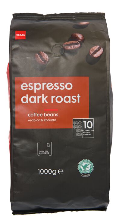 koffiebonen espresso dark roast - 1000 gram