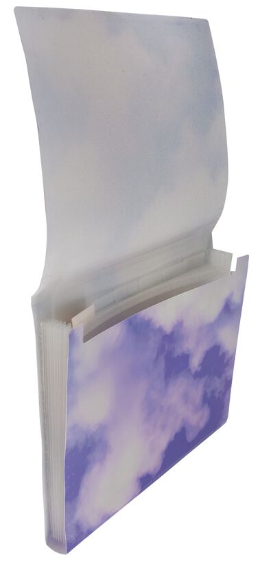 documentenmap 6-vaks 25x33x2.5 wolken