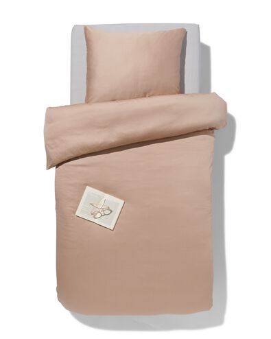 dekbedovertrek katoensatijn 140x220 taupe
