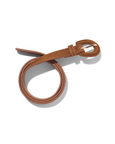 dames riem su&egrave;de 1.8cm bruin