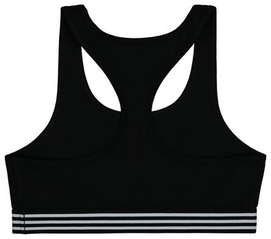 tiener croptop stretch katoen zwart
