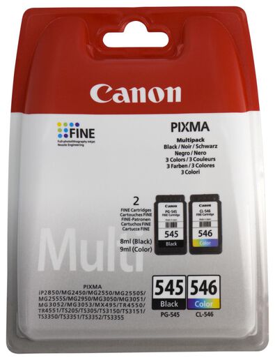 cartridge Canon PG-545/CL-546 zwart/kleur