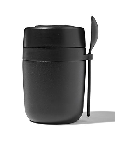soep- en voedselbeker 400ml rvs zwart