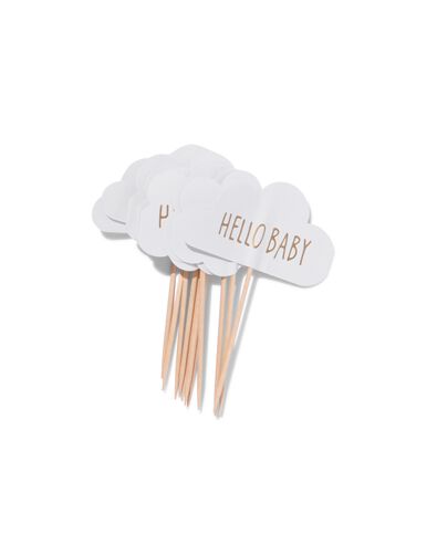 cocktailprikkers hello baby - 15 stuks
