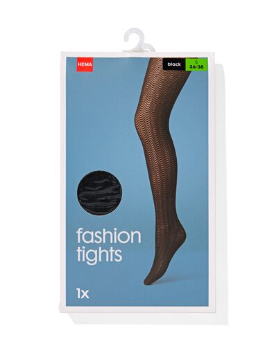 panty golven 30denier zwart
