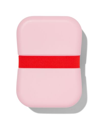 lunchbox met elastiek roze