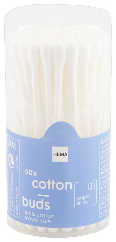 meeneem wattenstaafjes papier - 50 stuks