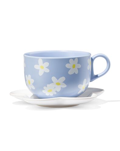 kop en schotel 180ml bloem lila