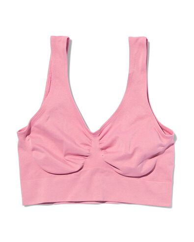 naadloze bh top roze