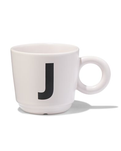 aardewerk mok 280ml letter J