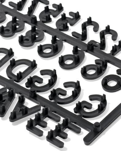 letters voor letterbord krat zwart