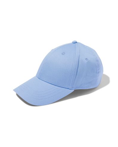 kinderpet met klep katoen blauw