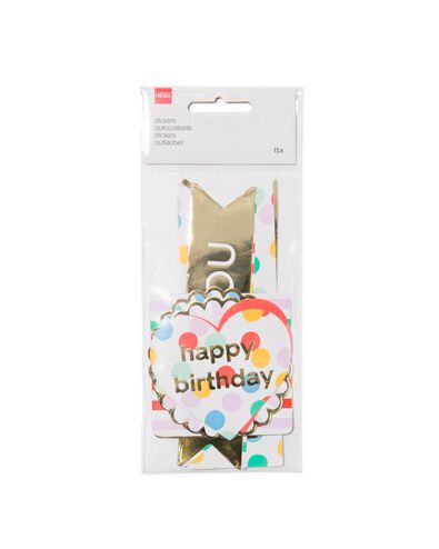stickers confetti - 15 stuks