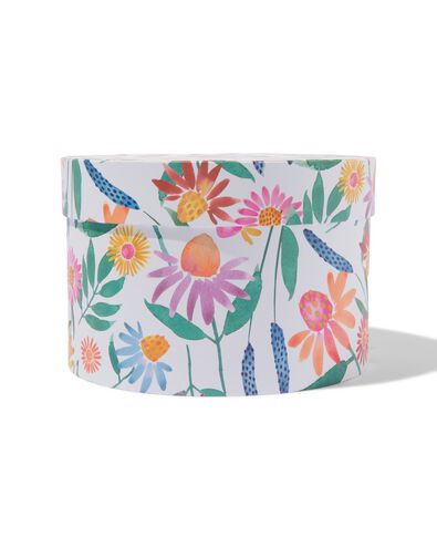cadeaudoos karton &Oslash;22x15 bloemen
