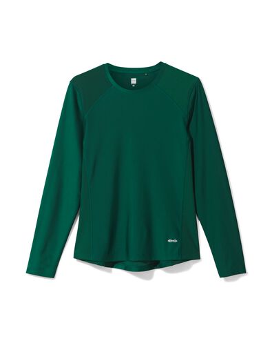 dames sportshirt donkergroen