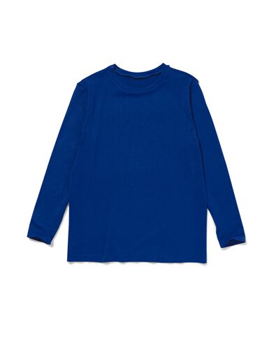 naadloos kinder sportshirt felblauw