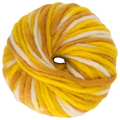 garen wol 50gram 40m gem&ecirc;leerd geel