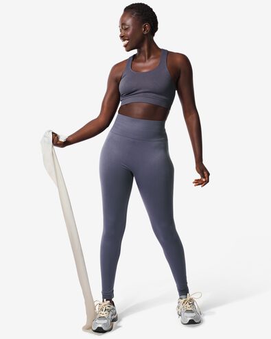 naadloze dames sportlegging paars