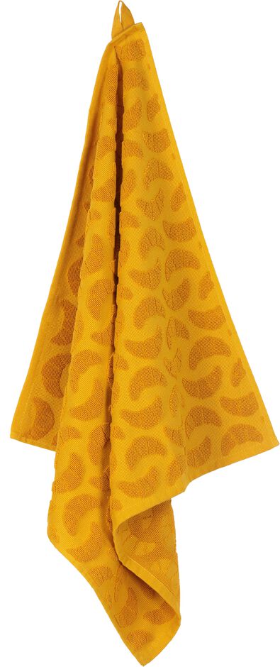 keukendoek - 50 x 50 - katoen - okergeel croissant