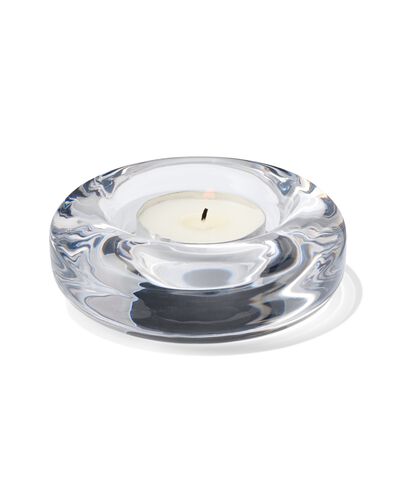 sfeerlichthouder donut &Oslash;9x3 glas