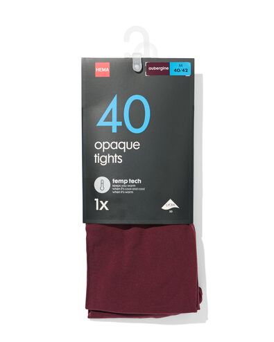 temp tech panty 40denier aubergine