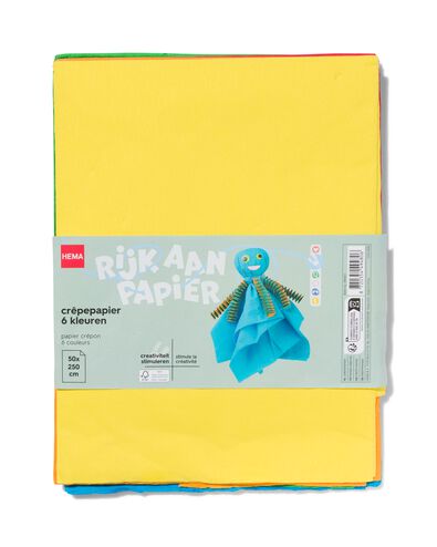 cr&ecirc;pepapier 250x50 - 6 stuks
