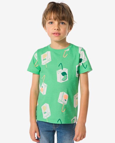 kinder t-shirt drinken groen