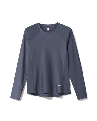 dames sportshirt donkerblauw