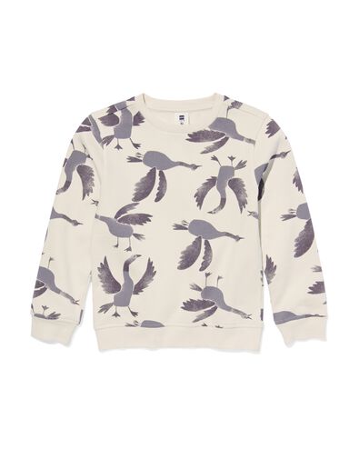 kindersweater met print beige