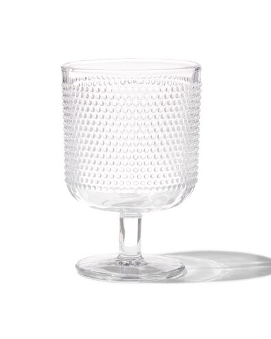 wijnglas Bergen bolletjes reli&euml;f 250ml