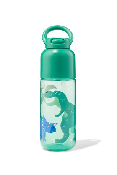 waterfles met rietje dino 300ml