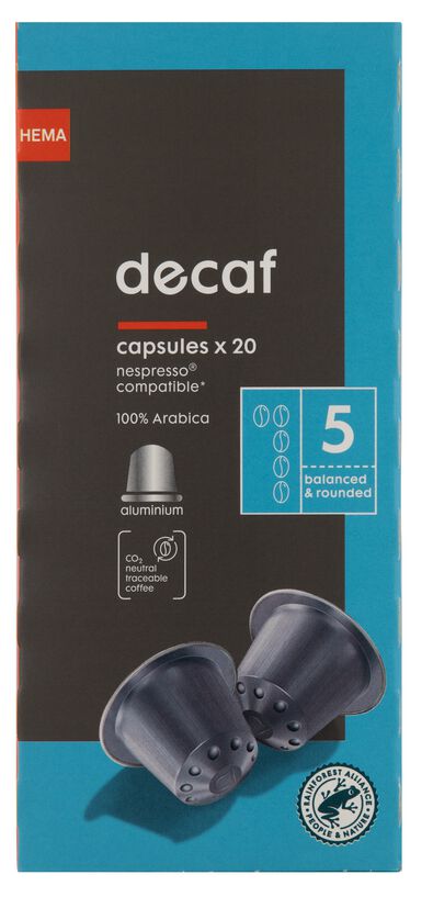 koffiecups decaf - 20 stuks