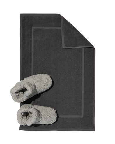badmat 50x80 zware kwaliteit donkergrijs