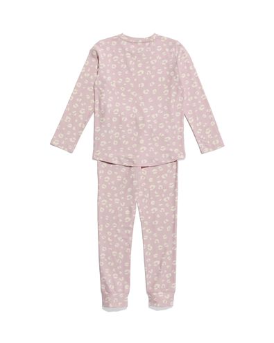 kinder pyjama micro animal lila