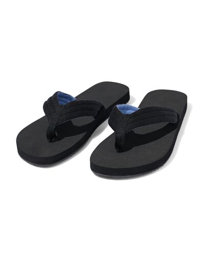 heren teenslippers zwart