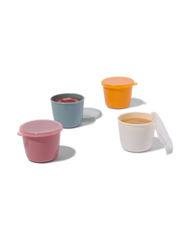 voedingspotjes met deksel 130ml- 4 stuks
