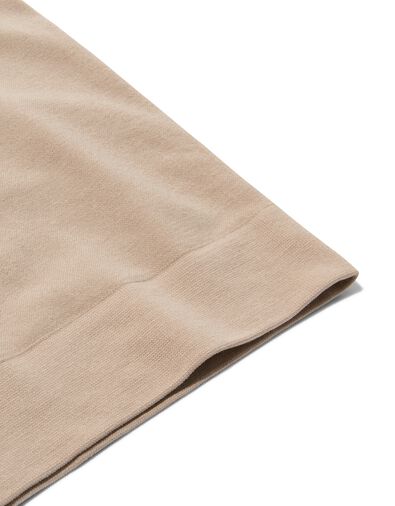 licht corrigerende biker bamboe hoge taille beige