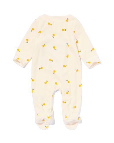 newborn jumpsuit velours peren gebroken wit
