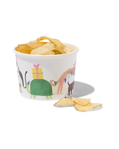 kartonnen bakjes 450ml feestbeesten - 5 stuks