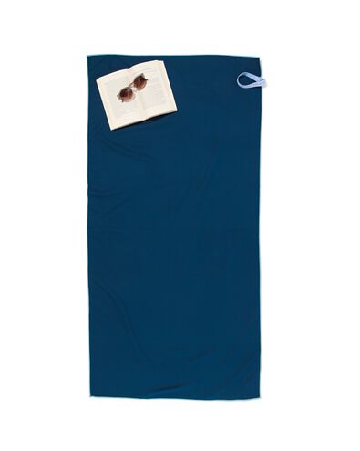 handdoek microvezel 70x140 blauw