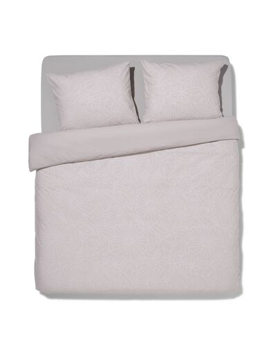 dekbedovertrek katoen 240x200/220 beige stiksel