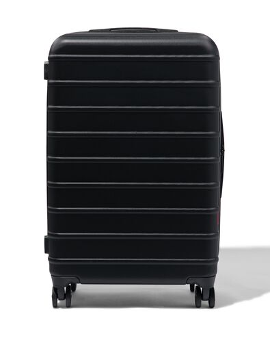 koffer ABS 43x25x66 zwart met TSA slot