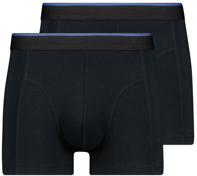 korte heren boxers zacht katoen - 2 stuks zwart