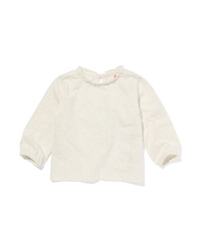 baby shirt broderie gebroken wit